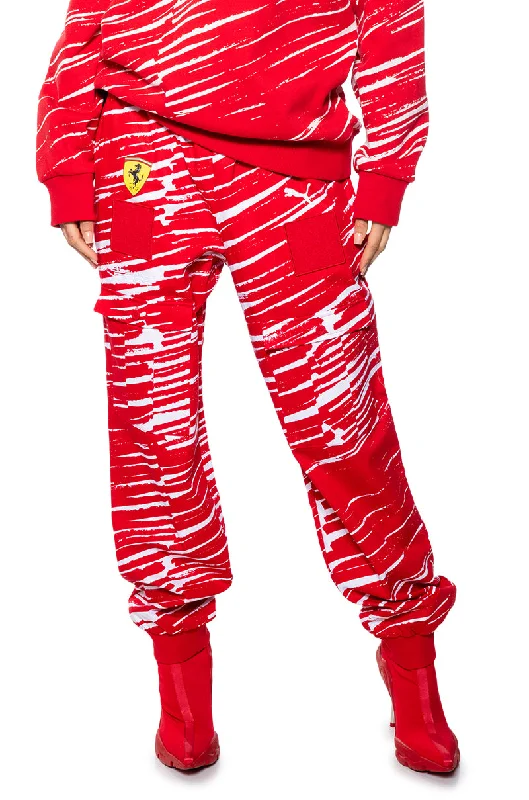 Ferrari x Joshua Vides Race Pants Casual Drawstring Pants