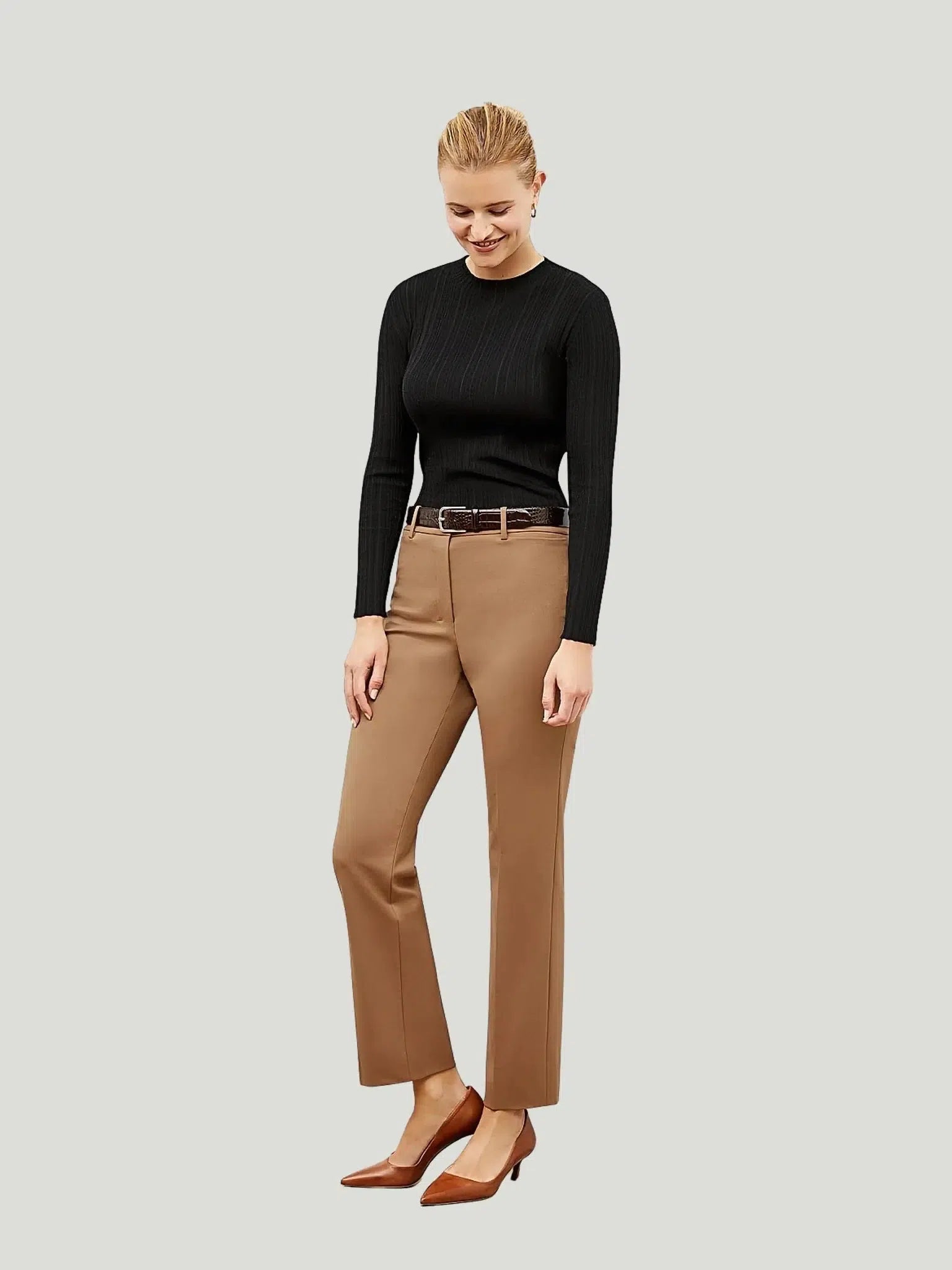 M.M LaFleur Smith Twill Pants Sleek Black Pants