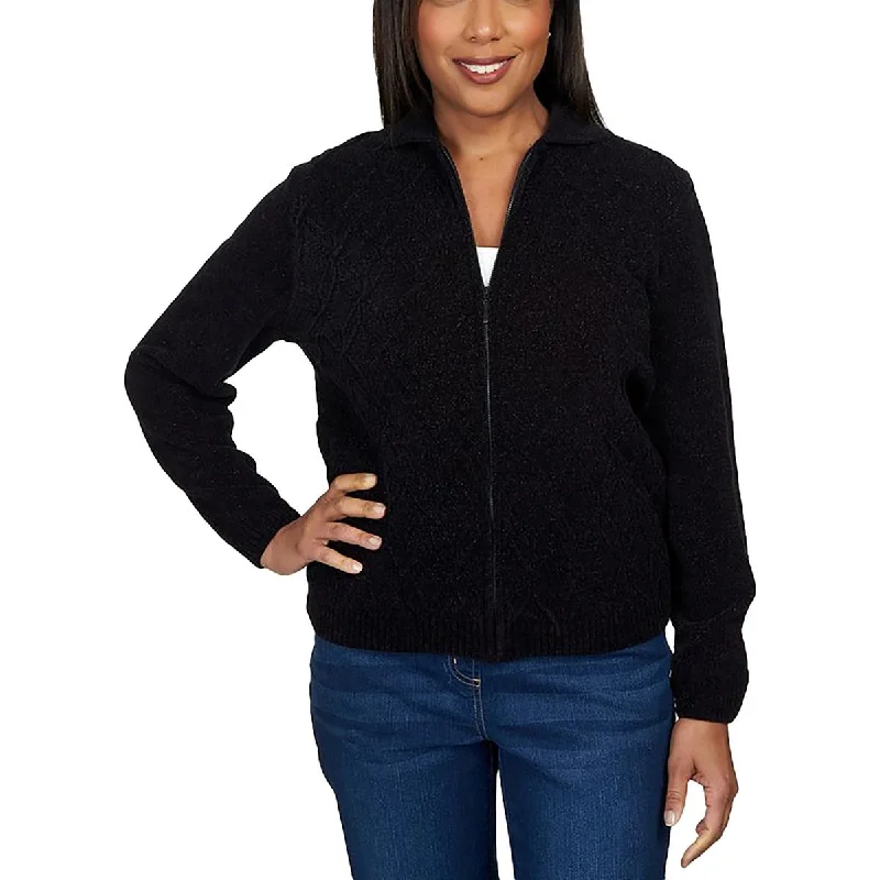 Alfred Dunner Womens Petites Collar Cable Knit Crewneck Sweater Fleece Fabric Down Fabric Feather Fabric Alfred Dunner Womens Petites Collar Cable Knit Crewneck Sweater Fleece Fabric Down Fabric Feather Fabric