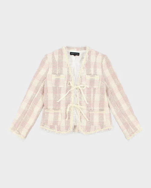 Loranzo Romanza Wool Woven Jacket - M Fitted Jacket Loose Jacket Oversized Jacket
