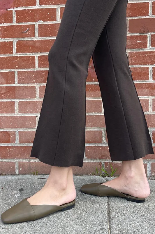 Kick Stretch-Cotton Pants in Subtle Jacquard Cocoa Chic Slim Fit Pants