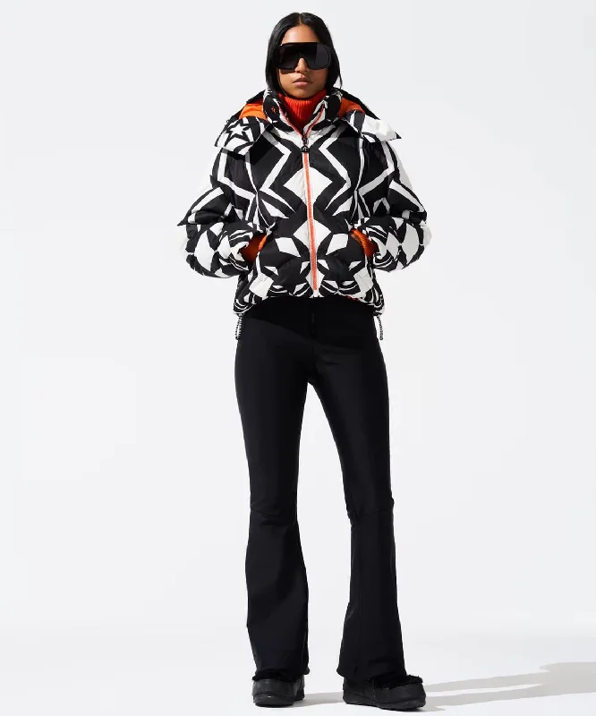Women's Mountain Puffer Ski Jacket Belted Jacket Elasticated Jacket Padded Jacket