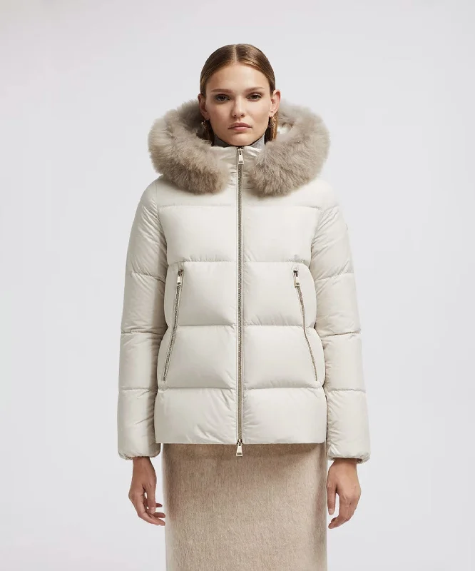 Women's Laichefur Short Down Jacket V-Neck Jacket Boat Neck Jacket Square Neck Jacket Women's Laichefur Short Down Jacket V-Neck Jacket Boat Neck Jacket Square Neck Jacket