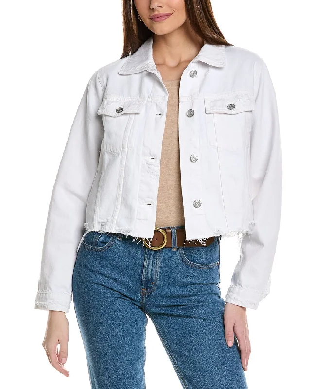 FRAME Vintage Denim Jacket Embroidered Jacket Appliqued Jacket Beaded Jacket
