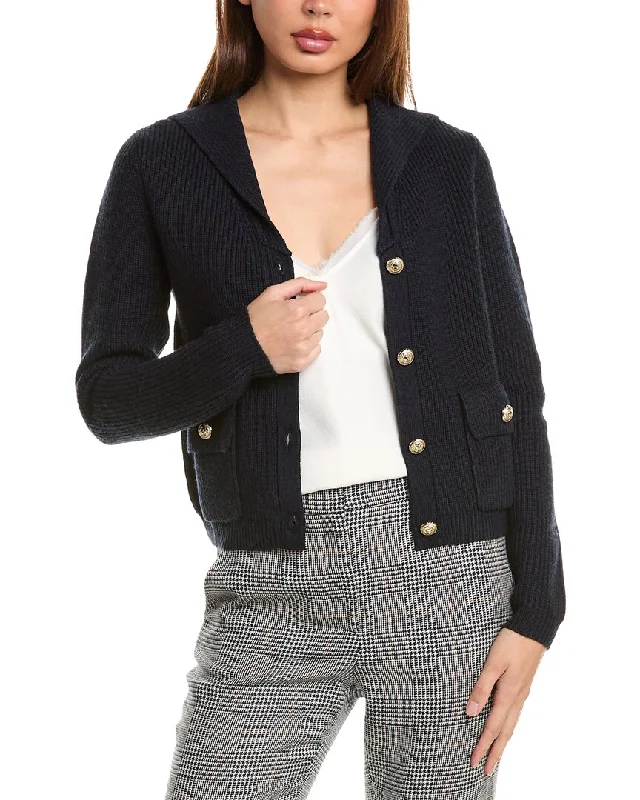 Bruno Magli Sailor Collar Wool Jacket Oversized Jacket Tailored Jacket Straight Jacket Bruno Magli Sailor Collar Wool Jacket Oversized Jacket Tailored Jacket Straight Jacket