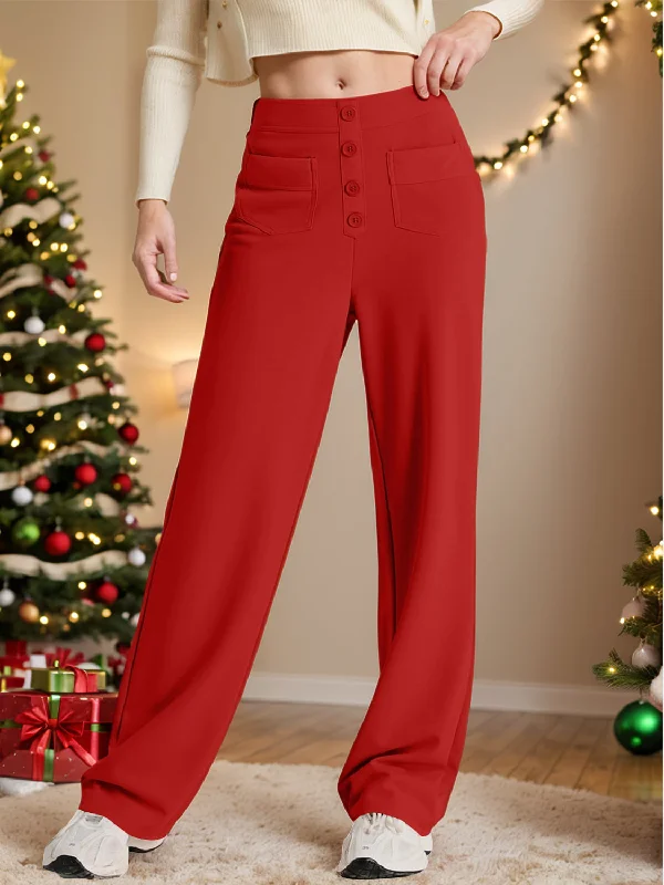 Hazel Blues® |  High Waist Wide Leg Pants Stylish Paperbag Waist Pants