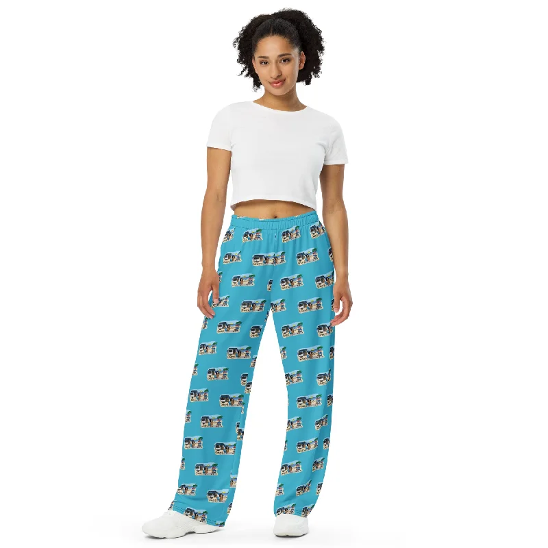 PAJAMA PANTS - Cheers Comfy Zip-Up Pants