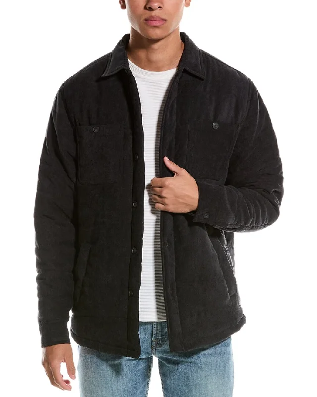 WEATHERPROOF VINTAGE Corded Puffer Jacket Cardigan Sweater Pullover