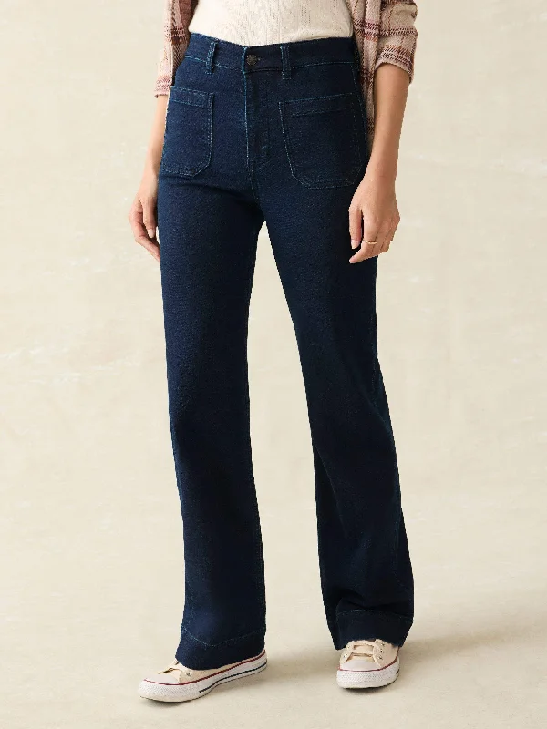 Stretch Terry Patch Pocket Pant - Clermont Wash Elegant Dress Pants