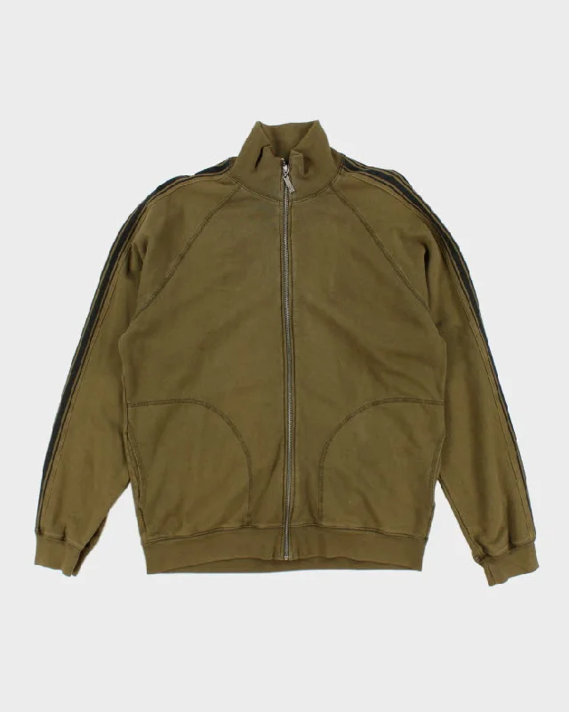 Juicy Couture Khaki Track Jacket - L Satin Jacket Silk Jacket Chiffon Jacket