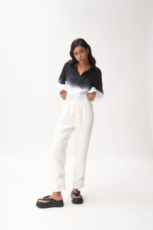 Linen Pants Chic Checkered Pants