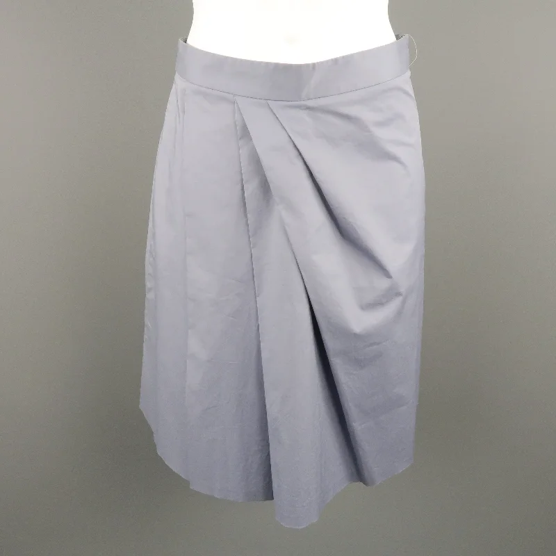 MOSCHINO Size 4 Gray Cotton Skirt silk skirt elegant