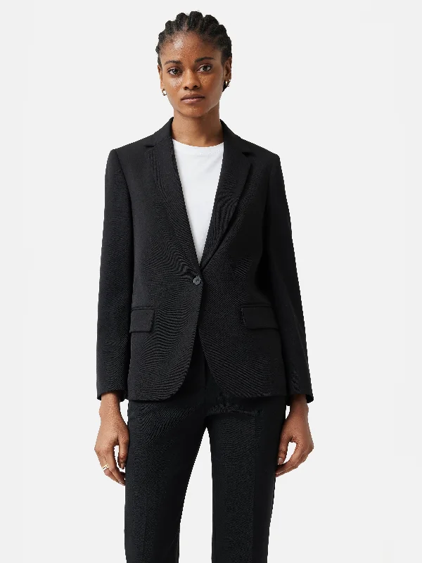 Paris Brook Shortline Jacket | Black Appliqued Jacket Beaded Jacket Sequined Jacket