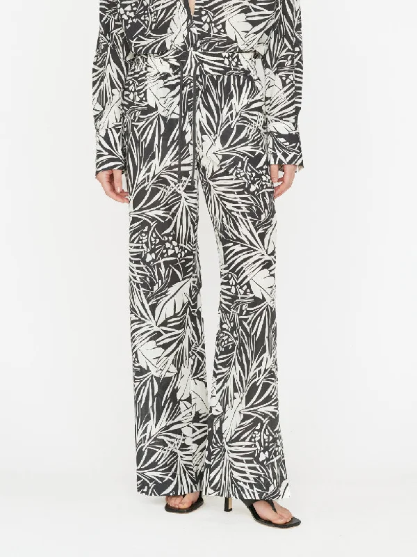 Drawstring Lounge Pant -- Noir Multi Relaxed Casual Leggings