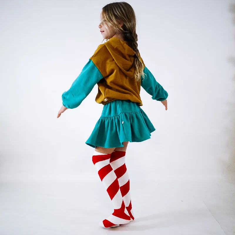 ** SAMPLE** MINI SKIRT in green | GIRLS denim skirt casual