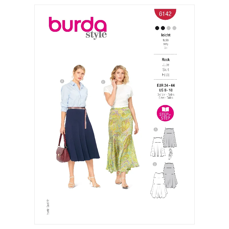 Burda Pattern 6142 Misses' Skirt wool skirt warm