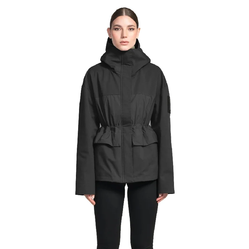 Opal Women's Performance Short Shell Jacket Black Nylon Fabric Polyester Fabric Spandex Fabric Opal Women's Performance Short Shell Jacket Black Nylon Fabric Polyester Fabric Spandex Fabric