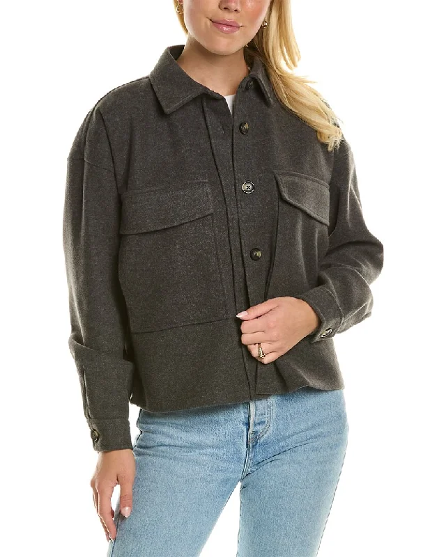 beachlunchlounge Double Faced Cropped Knit Jacket Fleece Fabric Down Fabric Feather Fabric beachlunchlounge Double Faced Cropped Knit Jacket Fleece Fabric Down Fabric Feather Fabric