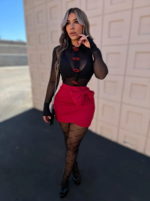 Norma Mini Skirt leather skirt modern