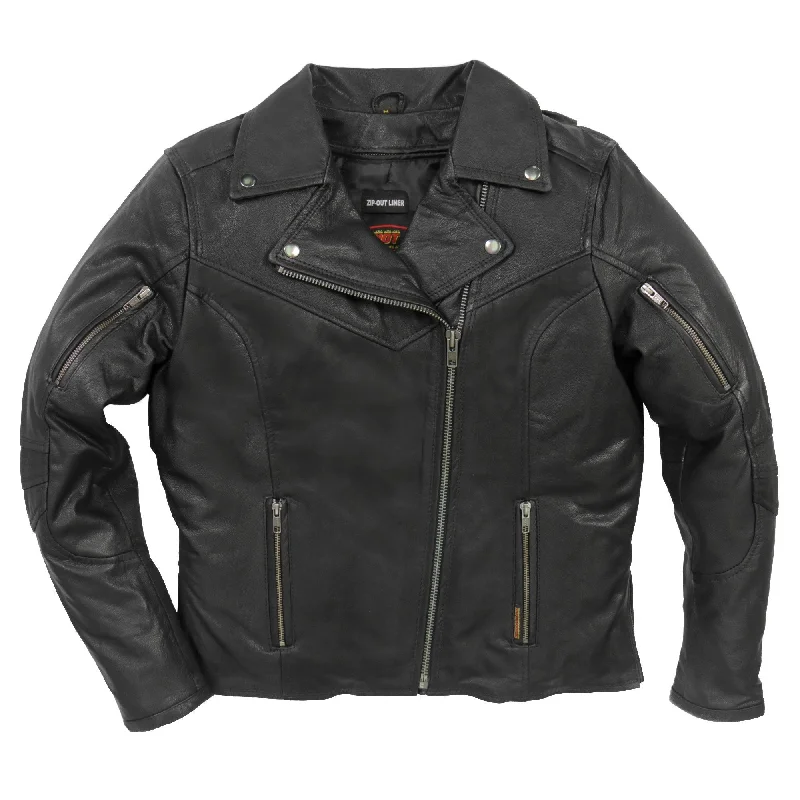 Hot Leathers JKL1029 Ladies Leather Carry Conceal Jacket with Vents Bomber Jacket Anorak Windbreaker Hot Leathers JKL1029 Ladies Leather Carry Conceal Jacket with Vents Bomber Jacket Anorak Windbreaker