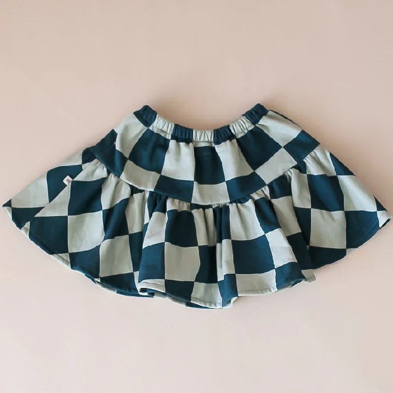MINI SKIRT | CHRISTMAS CHECKERED | GIRLS cashmere skirt plush