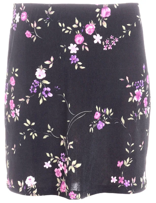 Label Brooke Lycra Mini Skirt lace skirt intricate
