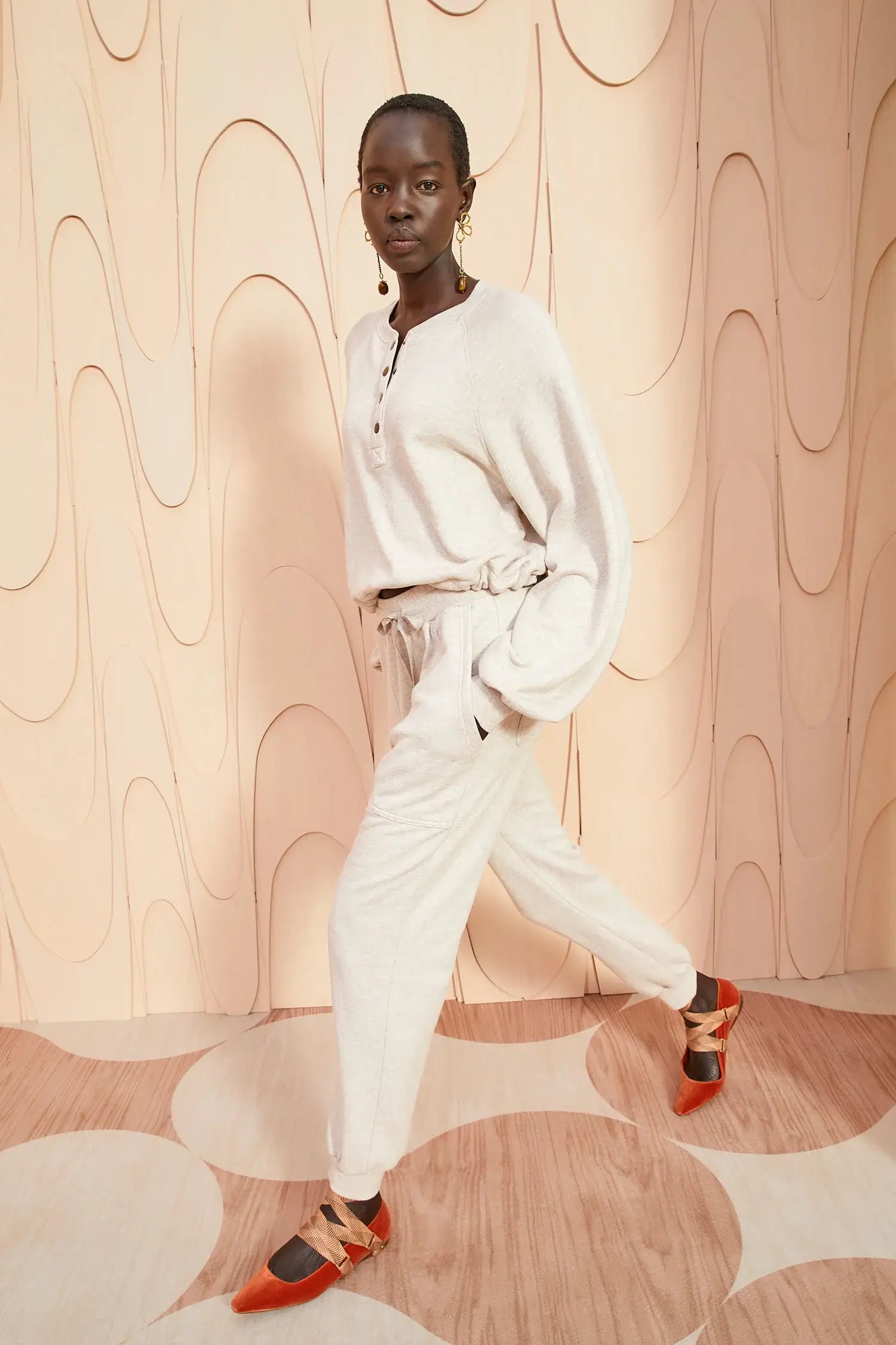 Ulla Johnson - Rory pants in Oatmeal Melange Classic Stretch Pants