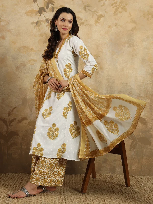Mustard Designer Readymade Pant With Printed Embroidery Work Trendy Work Pants