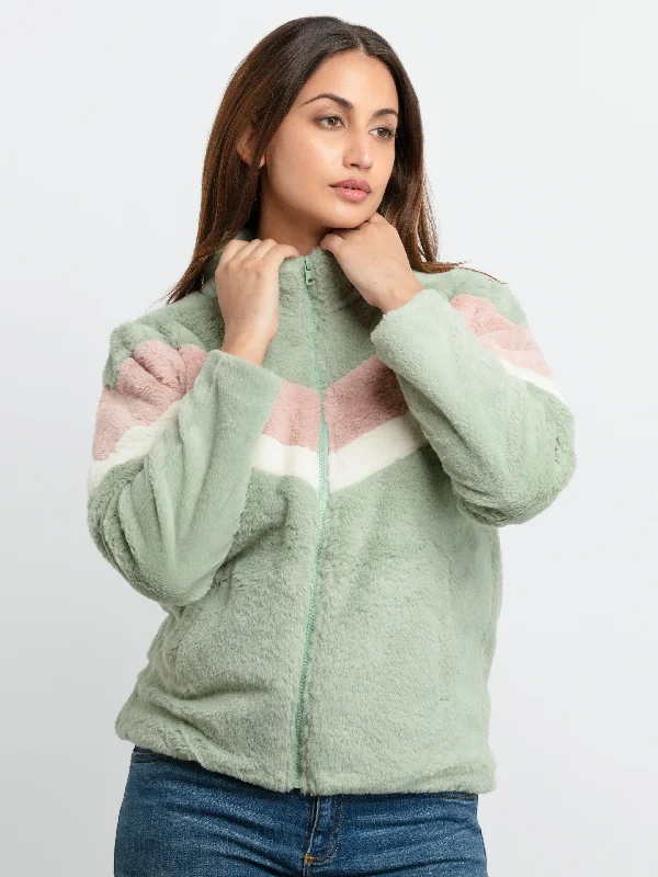 Womens Mix & Match High Neck Jacket Collared Jacket Crew Neck Jacket Turtle Neck Jacket