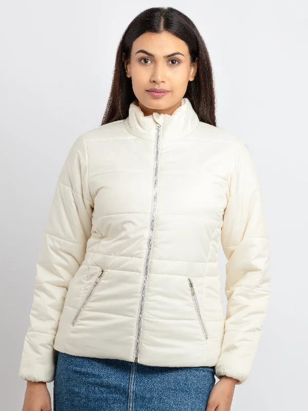 Womens Quilted  Collar Neck Jacket Snapped Jacket Toggled Jacket Drawstring Jacket