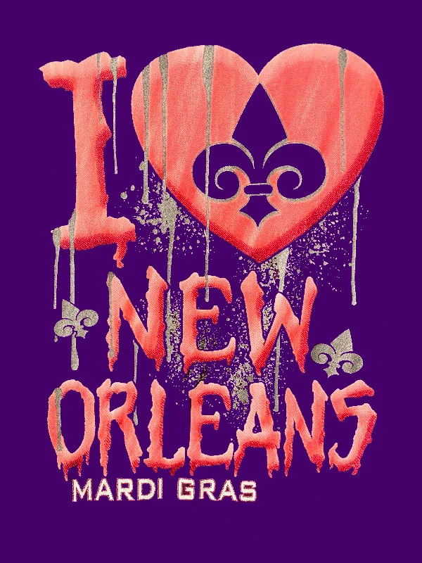 I Heart New Orleans T-Shirt with Fleur de Lis