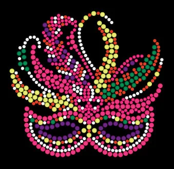 Mardi Gras Rhinestone Mask with Pink Accents