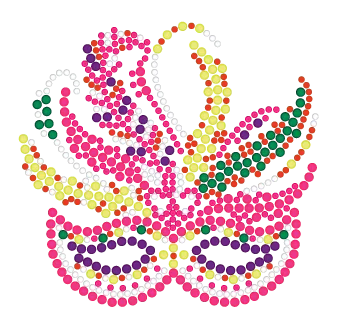 Mardi Gras Rhinestone Mask with Pink and Blue Feathers