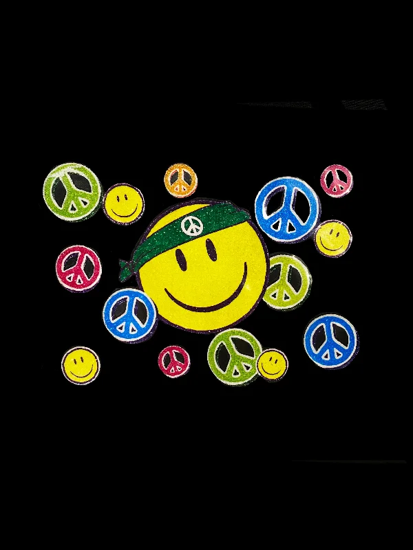 Peace Sign and Smiley Face T-Shirt