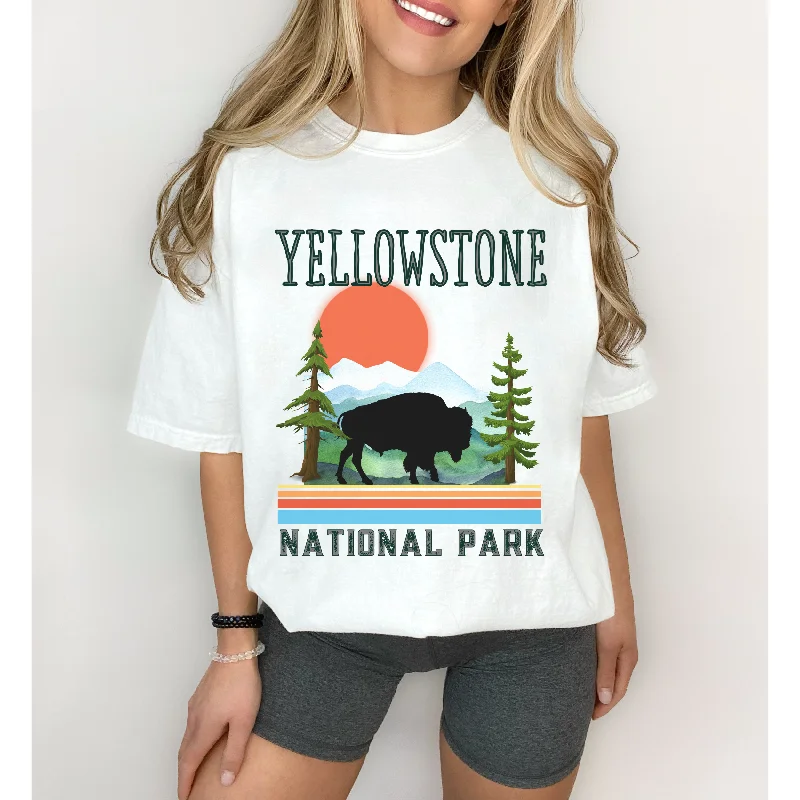 Yellowstone Comfort Colors® T-Shirt, Spring or Summer Tee, Gift for Mom, Yellowstone National Park T-Shirt, Mother's Day T-Shirt Gift