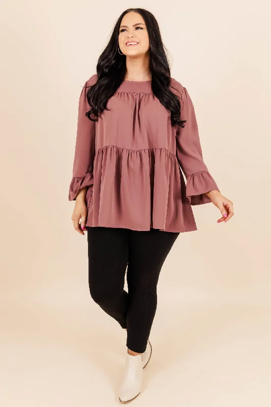 Day Dreaming About You Top, Mauve