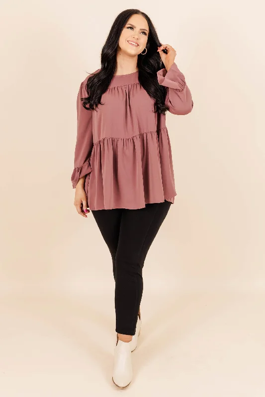 Day Dreaming About You Top, Mauve