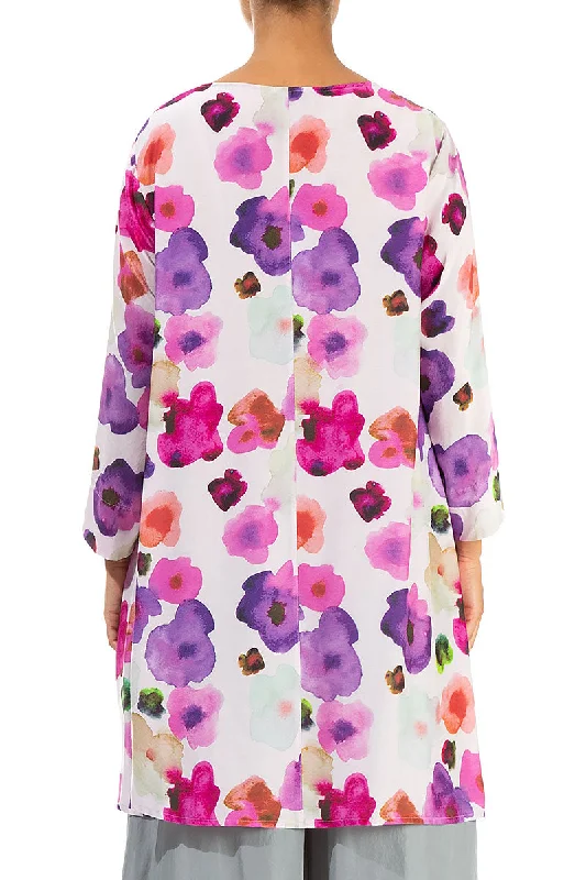 Flowy Blossom Silk Bamboo Tunic