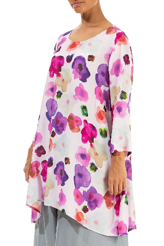 Flowy Blossom Silk Bamboo Tunic