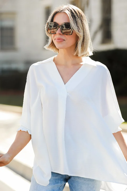 FINAL SALE - Lennon Oversized Blouse - DU DEAL