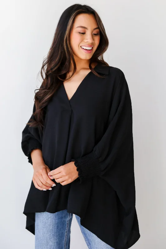 FINAL SALE - Lennon Oversized Blouse - DU DEAL