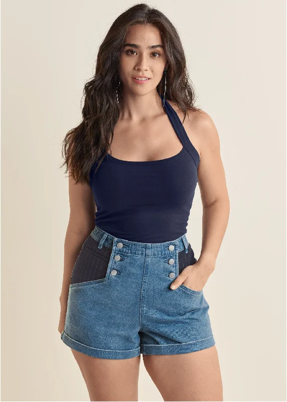 Easy halter top - Navy