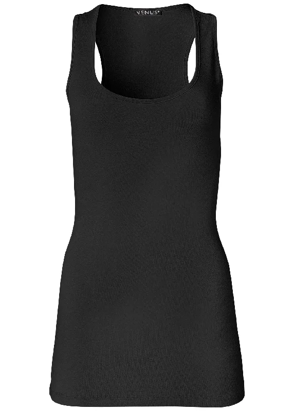 Long and lean tank - Black