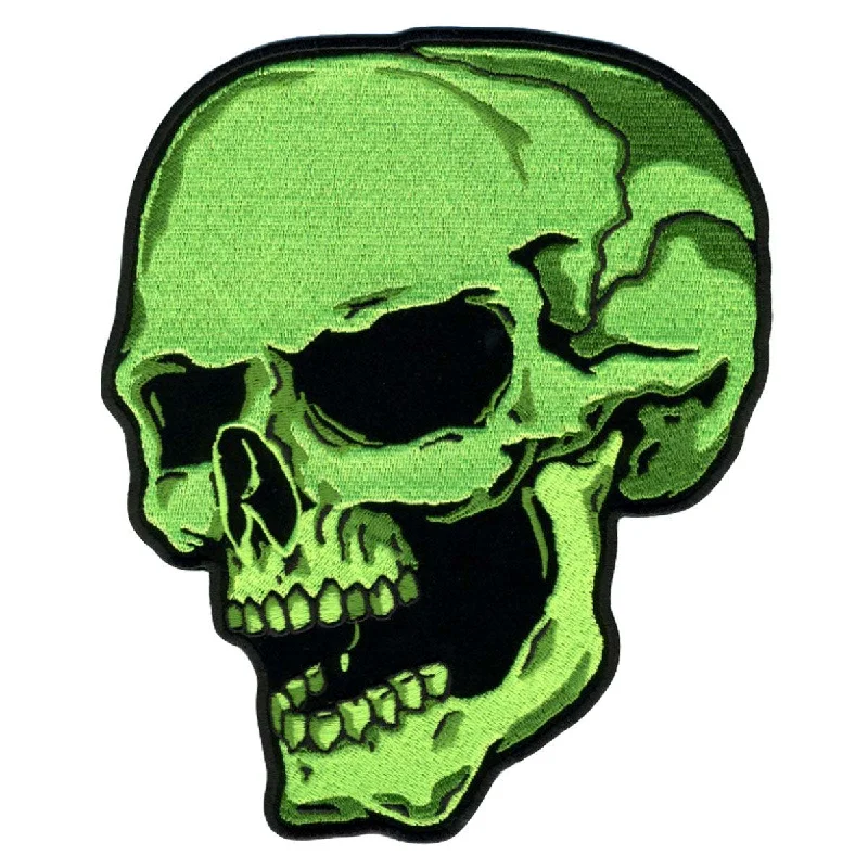 Hot Leathers Green Skull Left 4