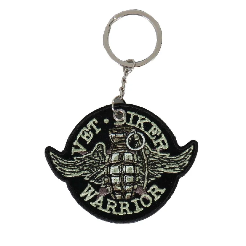 Hot Leathers Grenade Embroidered Key Chain KCH1016