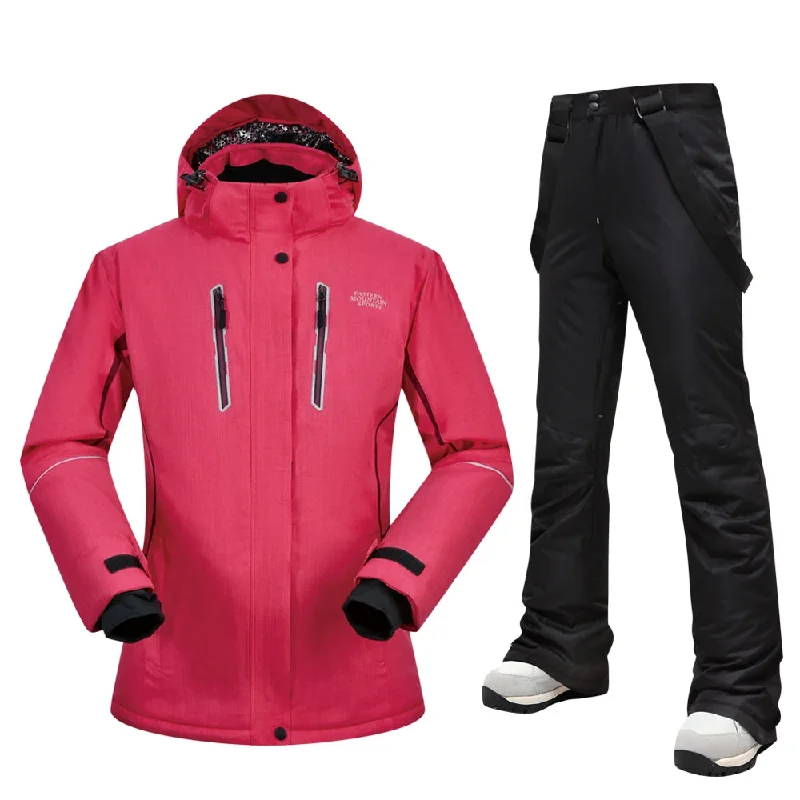 MUTUSNOW Thick Warm Womens Ski Suit