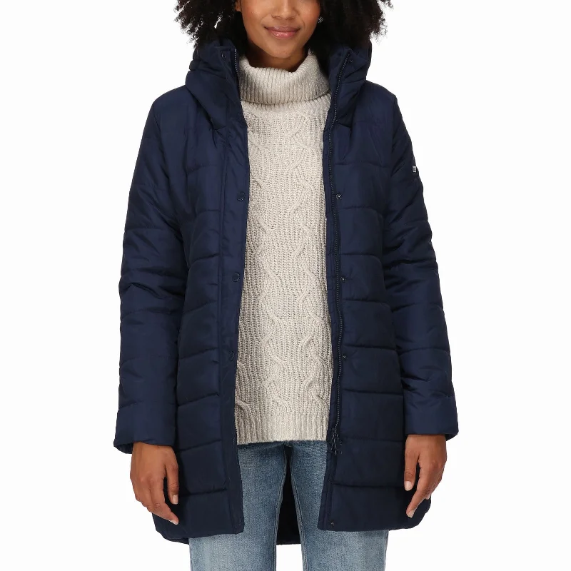 Regatta Womens Pamelina Hooded Parka Jacket - Navy