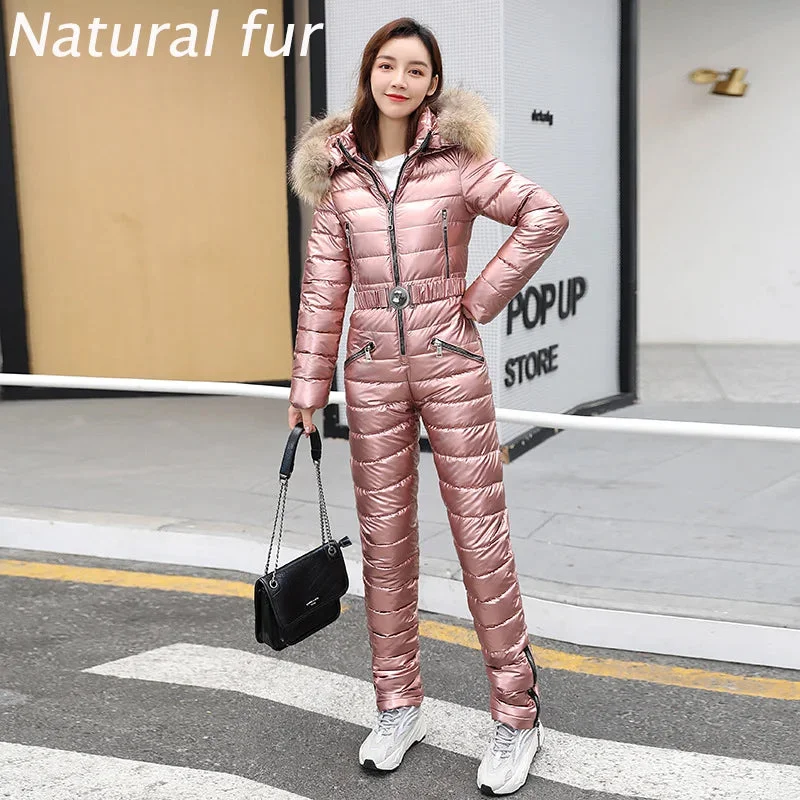 Pink Natural fur / M 40-47.5KG