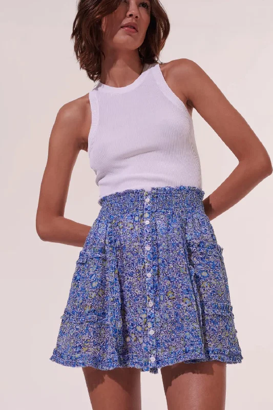 Amanda Blue Mayflower Mini Skirt