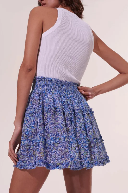 Amanda Blue Mayflower Mini Skirt